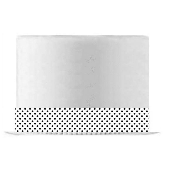White and Black Dots Edible Cake Decoration Ribbon -6 Slim Strips