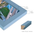 thumbnail image 4 of Grooved 5 in. x 7 in. Blue Picture Frame Set (Set of 4), 4 of 6