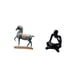 thumbnail image 5 of Figura de caballo,Figura de caballo Escultura animal coleccionable,Figura de lector abstracto,Estatua de pensador abstracto,arte,manualidades,decoraciones,Figuras humanas decorativas para, 5 of 8