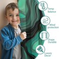 thumbnail image 3 of Blackout Kids Curtains,Green Gray Yellow Marble Pattern Childrens Insulated Curtains Set Of 2,Bedroom Essentials,Toddler Room Decor 42"x84", 3 of 5