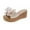 Beige, variant on VerPetridure Wedge Sandals for Women Women Bowknot Beach Summer Slippers Platform Slope Heels Plus Size Shose
