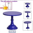 thumbnail image 1 of Cake Stand Home Party Dessert Table Display Rack Dessert Cake Tray Cold Meal Tea Break Table Afternoon Tea Center Rack Metal dangaotai-shenlan (L) 12 INCH-1PCS, 1 of 6