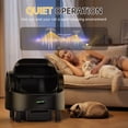 thumbnail image 7 of Automatic Self-Cleaning Cat Litter Box for Multiple Cats, Smart Open-Top Litter Box with App Control & Safety Sensors, Large Auto Cat Toilet with Waste Bags & Waterproof Mat, Black, 7 of 7