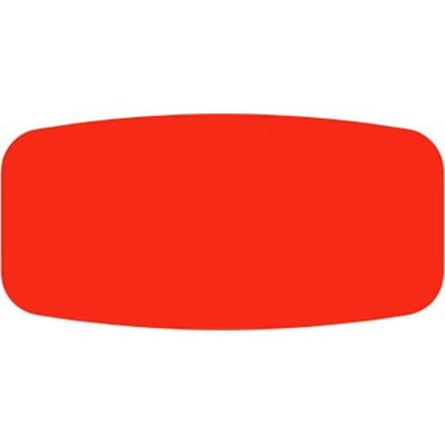 Blank Red Food Store Labels 1.25" x .625" 1000 each per roll Great Quality Stickers Decals