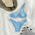 thumbnail image 1 of WILLBEST Bikini de Mujer, Traje de Baño de Color, Sexy, para Mujer, con Aros En Los Hombros, Bikini, Traje de Baño Bikini, 1 of 3
