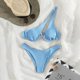 thumbnail image 1 of WILLBEST Bikini de Mujer, Traje de Baño de Color, Sexy, para Mujer, con Aros En Los Hombros, Bikini, Traje de Baño Bikini, 1 of 3