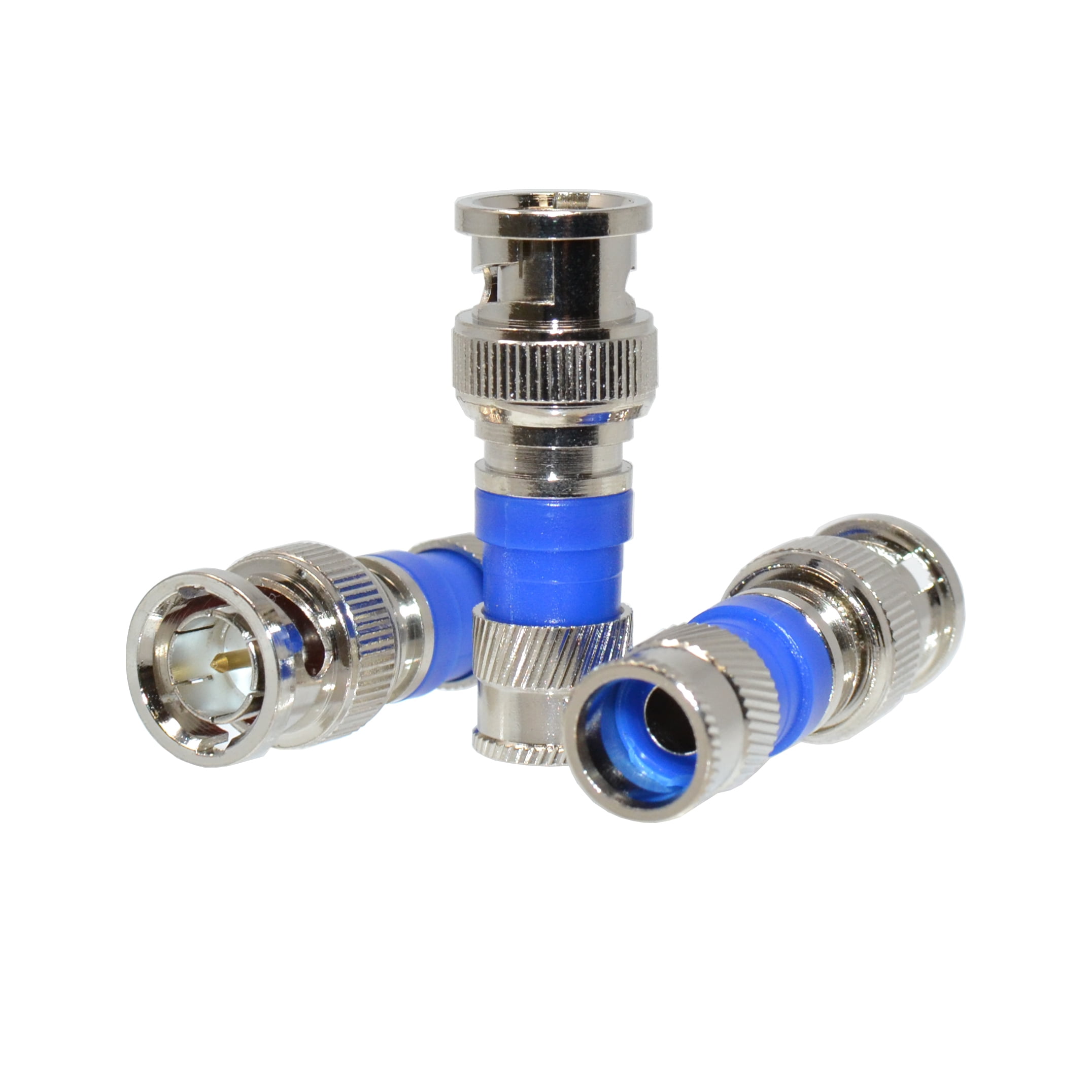 50 Pack BNC Compression Connector for RG6 Dual Shield Cable