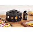thumbnail image 2 of KitchenArt Spice Rack, Select-A-Spice Auto-Measure Rotating Spice Rack, Black with Lever, 12 Compartments, 2 of 7