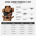 thumbnail image 2 of Sports Bras for Women Workout Tank Tops, Patriotic USA Butterfly Art Running Vest with Removable Cups, 2 of 7