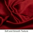 thumbnail image 4 of Ntbay 2 Pack Satin Toddler Pillowcases, Silky and Luxurious Travel Pillow Covers with Envelope Closure, 14" x 20", Red, 4 of 5