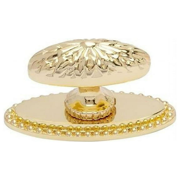 Utopia Alley Megan Cabinet Ring Pull Knob - Decorative Cabinet Drop Pull Knobs for Cabinets and Drawers - Vintage Cabinet Hardware with Hand Finished Polished Gold - Metal Drawer Pull Knobs 1.9"