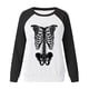 thumbnail image 4 of Sudadera Para Mujer Sudaderas Con Cuello Redondo Festival de Moda Esqueleto Impreso Blusa de Manga Larga Cuello Redondo Suéter Informal Tops Sudaderas Odeerbi  ODB132723, 4 of 6