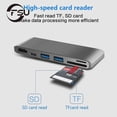 thumbnail image 3 of Hub 6 y 1 YONGSHENG type-c to HDMI extension dock converter para macbook, 3 of 5