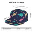thumbnail image 6 of Fotbe Cartoon Dinosaur Flat Bill Visor Cap Classic Snapback Hat Polyester Foam Trucker Hat Trucker Cap Adjustable Baseball Cap, 6 of 9