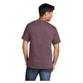 thumbnail image 2 of Port & Company Men's Core Cotton Classic Comfort and Relabeling Casual T-Shirts Heather Athletic Maroon Small, 2 of 5