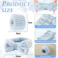 thumbnail image 2 of Spa headband for washing face and matching wrist strap, fuzzy skin care headband for teenagers and girls, soft facial makeup headband for children - set 4, 2 of 5