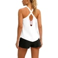 thumbnail image 2 of YanHoo Plus Size Workout Tank Tops for Women Sleeveless Solid Color Halter Shirts Summer Casual Yoga Gym Athletic Tee, 2 of 7