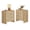 Oak+2, variant on S-HOME Rattan Nightstand with 3 Drawers in Design, 22.8 Inches Wide Wooden Bedside Table for Bedroom Storage