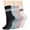 MIX3, variant on Pilates Socks with Grips for Women, Yoga Non Slip Socks for Barre Hospital Workout Slipper Footies 2-4 Pairs