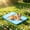 Light Blue#693, variant on Pet Ice Pad Dog Mat, Waterproof Polyester Sleeping Pad, Non-Slip Breathable All Season Pet Bed Mat for Indoor Beds, Balconies and Living Spaces, Light Blue/Green