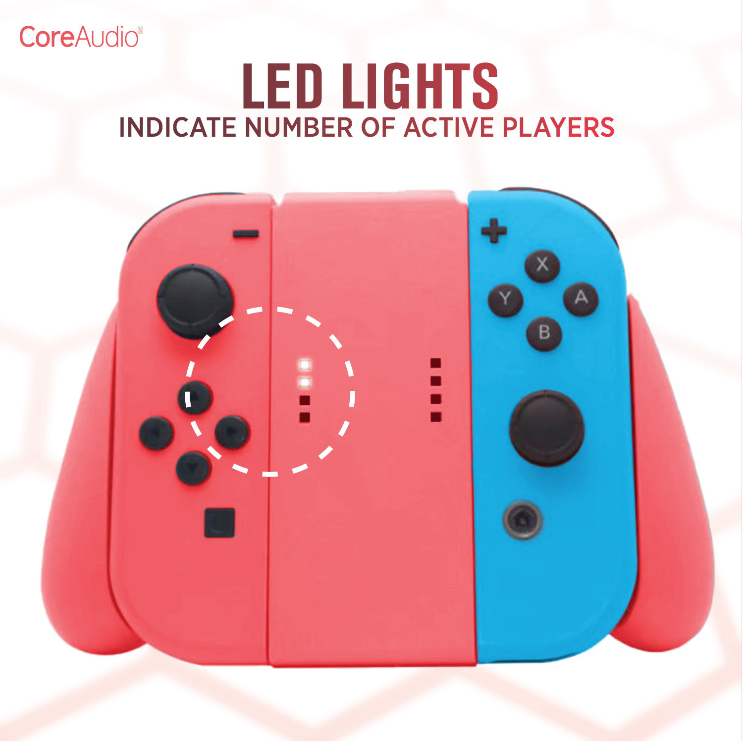 CoreAudio Nintendo Switch Comfort Grip - Switch Joy-Con Controller