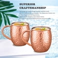 thumbnail image 2 of Juego de 4 vasos Moscow Mule de cobre UNISWEET, 500 ml, 2 of 6
