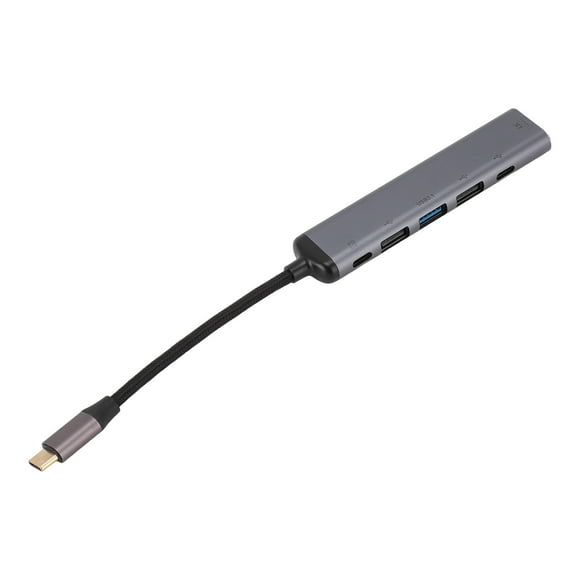 USB C Hub, Aluminium Alloy USB C Multiport Splitter PD Power Charging for Computer