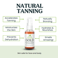 thumbnail image 4 of Isabella's Clearly GOLD, Natural Indoor and Outdoor Tanning Oil with Bronzer | Moisturizing Sun Tan Accelerator for a Healthy Bronze Glow with Carrot Seed Oil | Made in USA, 4 of 7
