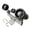 black, variant on S SERENABLE Boat Trailer Roller Marine Accessory Parts for Ship Trailers Warehouses black