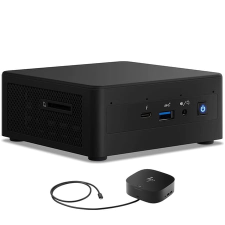Intel NUC11PAHi7 Home/Business Mini Desktop (Intel i7-1165G7 4-Core  Integrated Graphics  16GB RAM  1TB PCIe SSD  Wifi  USB 3.2  HDMI  Win 10 Pro) with G2 Universal Dock
