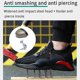 thumbnail image 2 of Zapatos con punta de acero para hombres y mujeres, zapatos de trabajo de seguridad livianos, zapatillas industriales de construcción transpirables, zapatillas de trabajo con punta de acero, 2 of 4