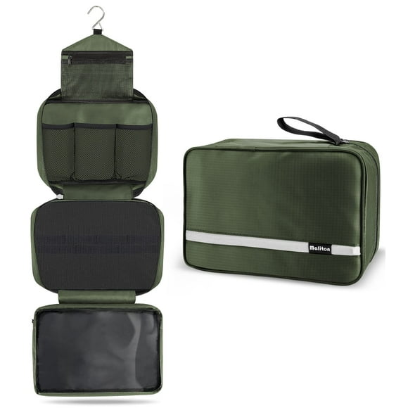 Neceser Maliton Travel para hombre impermeable (verde oliva)