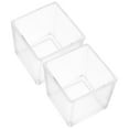 thumbnail image 4 of 2pcs Clear Cube Flower Vase Hydroponic Glass Vases for Table Centerpiece, 4 of 4
