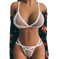 thumbnail image 2 of Women 2PC Underwire Lingerie Set Two Piece Underwear Lingerie Underwear Sleepwear Steel Mesh Underwire Lingerie Set, 2 of 9