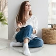 thumbnail image 5 of Chair Cushion 20inch Egg Chair Cushion Patio Chair Mat Water Resistant Comfortable Hanging Chair Cushion for Outdoor Light Gray, 5 of 9