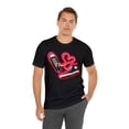 thumbnail image 4 of Valentines Day Shoestring Heart Sneaker Graphic Tee - Unisex 90s Converse, 4 of 8