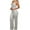Silver, variant on Aofany Women's Fashion Sleeveless Sequins Sexy Slim Fitting Suspender Playsuit Slim Wide Leg Party Jumpsuit