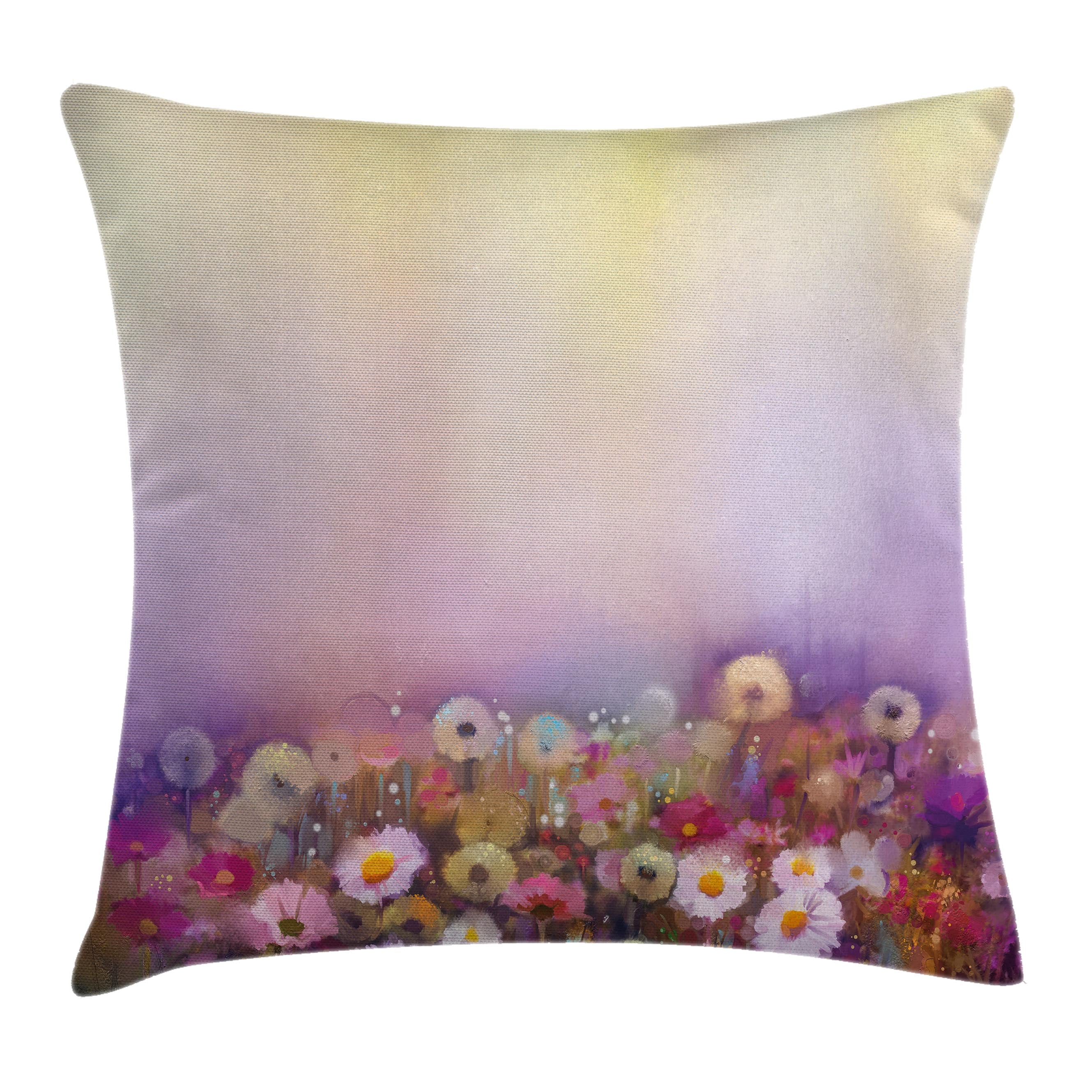 Watercolor Flower Home Decor Throw Pillow Cushion Cover Bed With