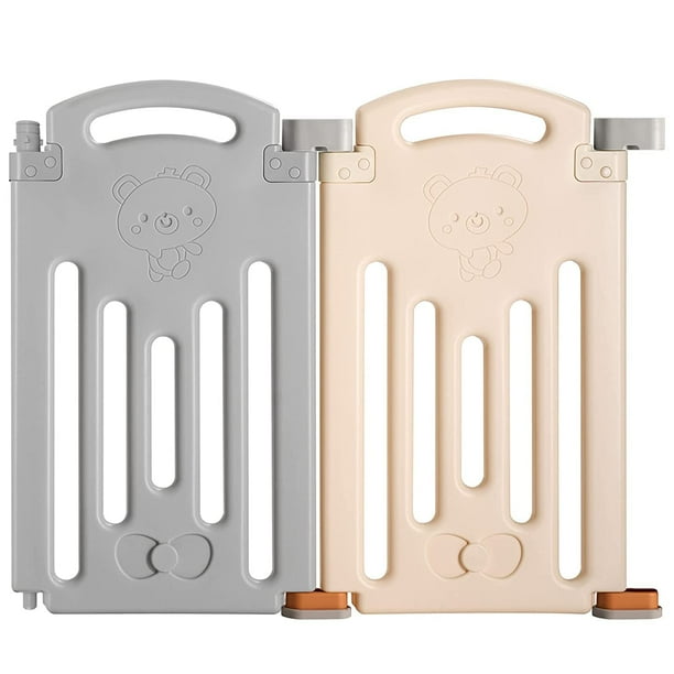 Baby Playpen UANLAUO plegable con puerta de extensión de 2 paneles