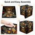 thumbnail image 4 of Bohemia Foldable Toy Box with Handle, 10.8"x10.5"x10.6", Large Capacity Storage Baskets for Clothes Storage Cubes, 4 of 6