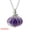 Amethyst (Silver), variant on HOOUN Halloween Copper Wire Wrapped Crystal Pumpkin Necklace Pendant Autumn Jewelry-Aventurine (Bronze)