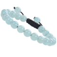 thumbnail image 1 of Natural Healing Power Gemstone Crystal Beads Unisex Adjustable Macrame Bracelets 8mm,Amazonite, 1 of 4