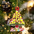 thumbnail image 2 of 10 Árbol de Navidad DIY etiqueta colgante decoración regalos plantilla personalizada decoración del hogar los tamaños también varían, 2 of 4