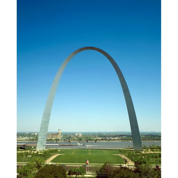 The Gateway Arch. Jefferson National Expansion Memorial. St. Louis History (24 x 36)