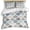 Blue, variant on 3 Piece Ombre Brown Geometric Plaid Retro Abstract Morocco Gingham Duvet Cover Set Queen Size,Microfiber Comforter/Quilt Cover with Corner Ties and 2 Pillowcases,Soft Bedding with Zipper Closure