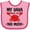Pink and Fuchsia, variant on Inktastic Yaya Loves Me Grandson Boys or Girls Baby Bib