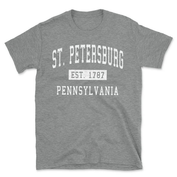 St. Petersburg Pennsylvania Classic Established Men's Cotton T-Shirt