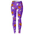 thumbnail image 4 of Leggings for Women Tummy Control High Waisted Soft Printed Halloween Athletic Workout Leggings Purple Vacation Outfits for Women M, 4 of 4
