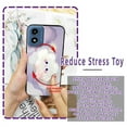 thumbnail image 4 of KDY-Phone Case For MOTO G Play 2024/4G/5G, Back Cover Dirt-resistant Kickstand Cute Soft Case Fashion Design TPU Rotatable stand Skin feel silicone Glitter Quicksand Waterproof Cartoon, 4 of 9