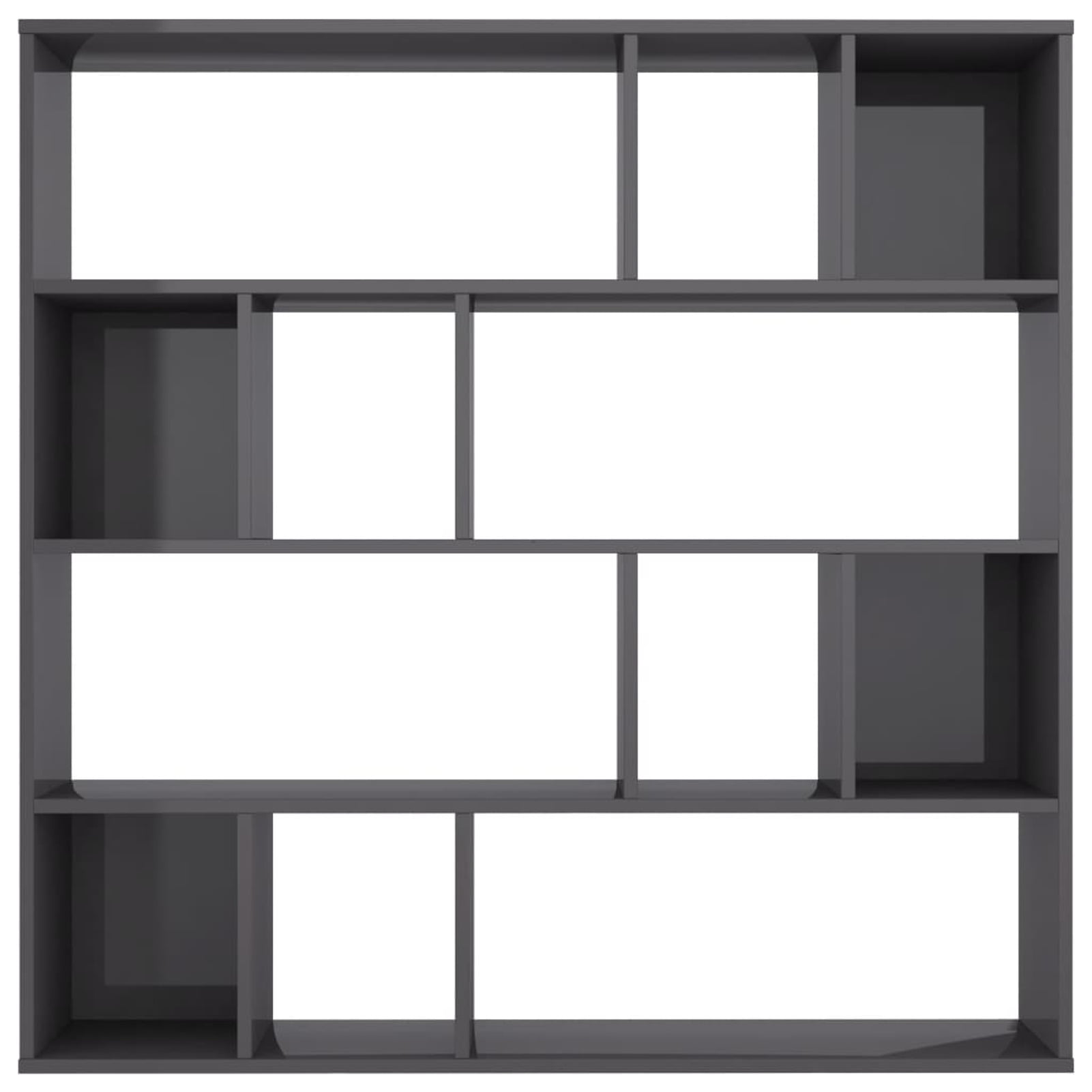 W x D x H Festnight 12 Compartments Bookcase Organizer Storage Shelves Collectables Display Cabinet Chipboard Room Divider for Living Room Home Furniture 43.3 x 9.4 x 43.3 Inches